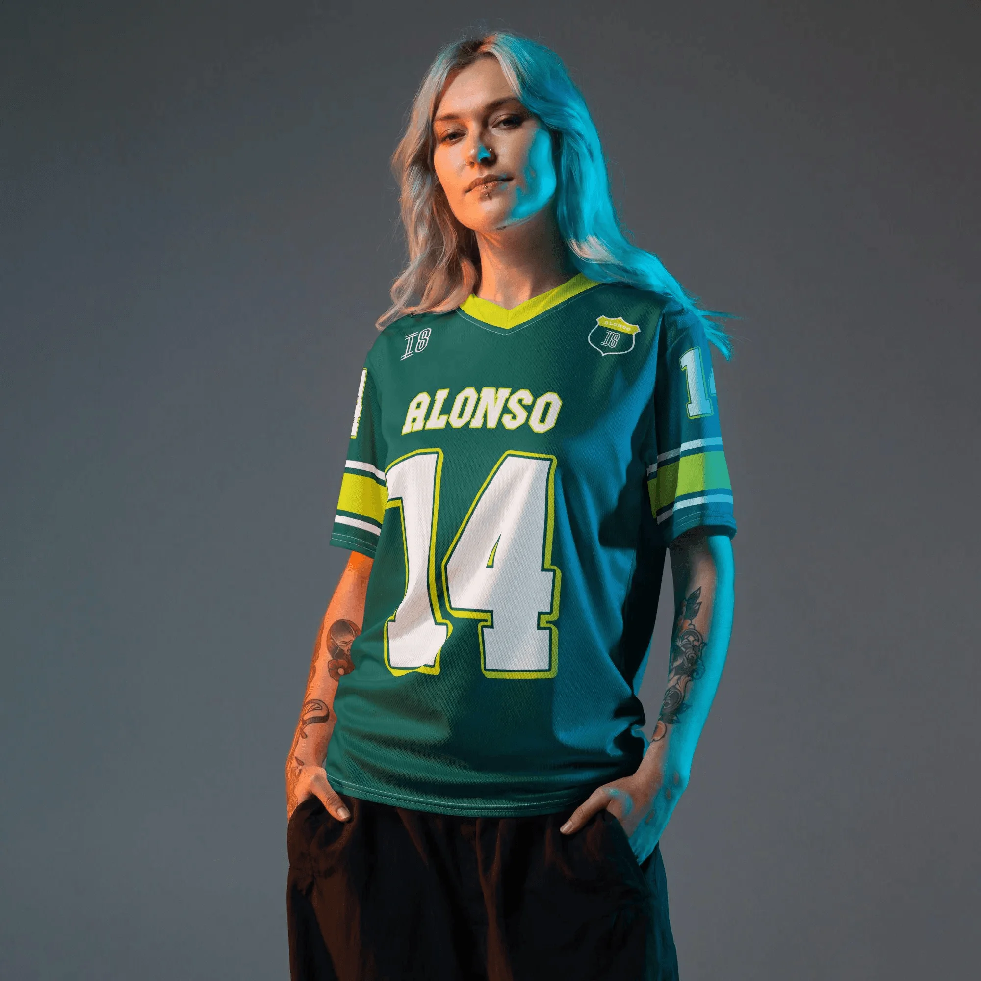 

2025 New Alex Albon Williams F1 Yellow Green Size 14 Football Jersey F1 Women Sports T-shirt Women Casual T-shirt Quick Drying