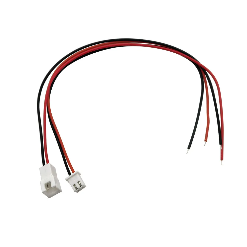 10/5Pcs JST XH 2.54mm Pitch 2 Pin XH2.54 Male Plug / Female Socket Wire Cord Connector 26AWG PVC Wires Length 200mm