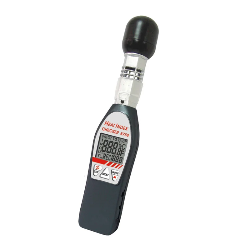 AZ8778 Portátil Wet Bulb Globo Temperatura WBGT Heat Stress Monitor com 75 mm Preto Bal