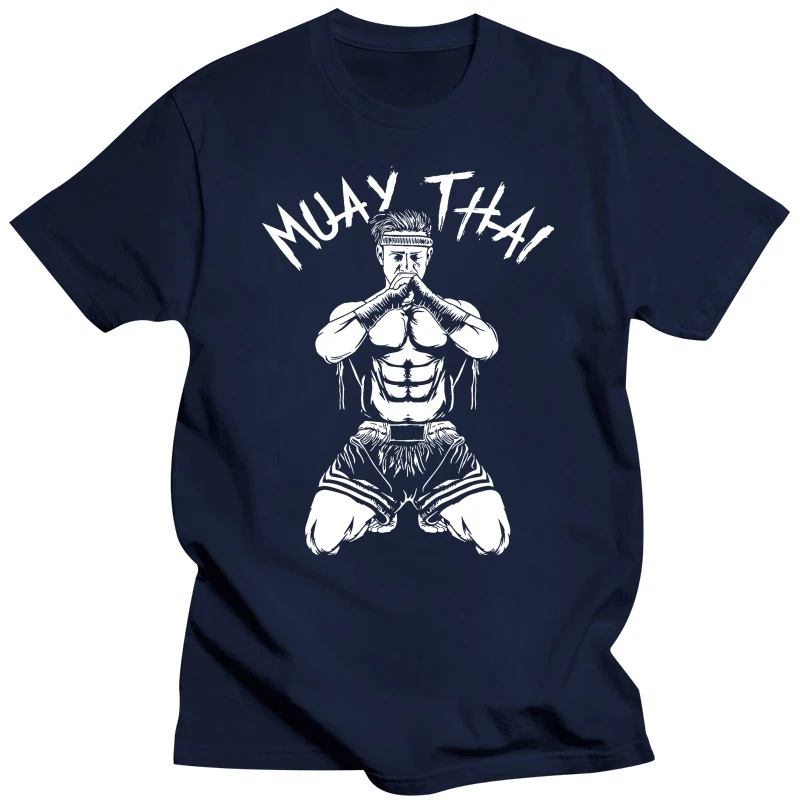 MUAY THAI Mens T-Shirt S-3XL SCREEN PRINTED Kick Boxing Training Top