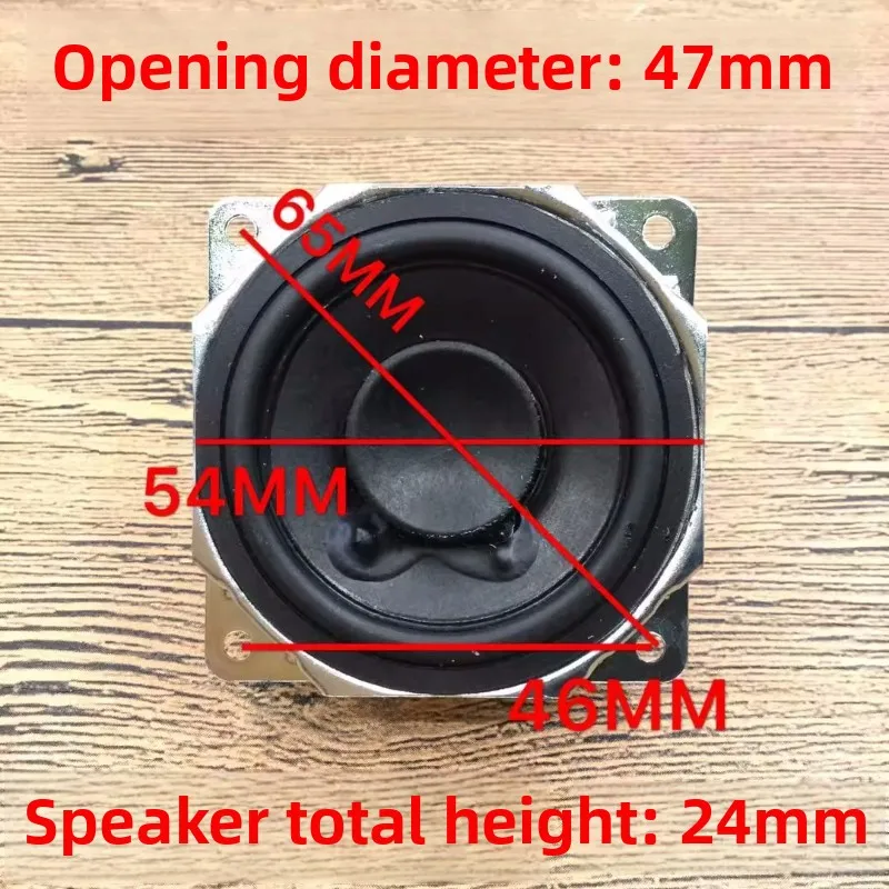 SOTAMIA 2pcs 2 인치 풀 레인지 스피커 4 옴 10 와트 고무 가장자리 카톤 대형 자석 스피커 서브 우퍼 홈 시어터