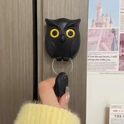 Owl Key Hook Magnetic Hook Comes with Glue Behind The Door Porch Hanger Hooks Will Open Eyes Home Wall Decorative Hooks