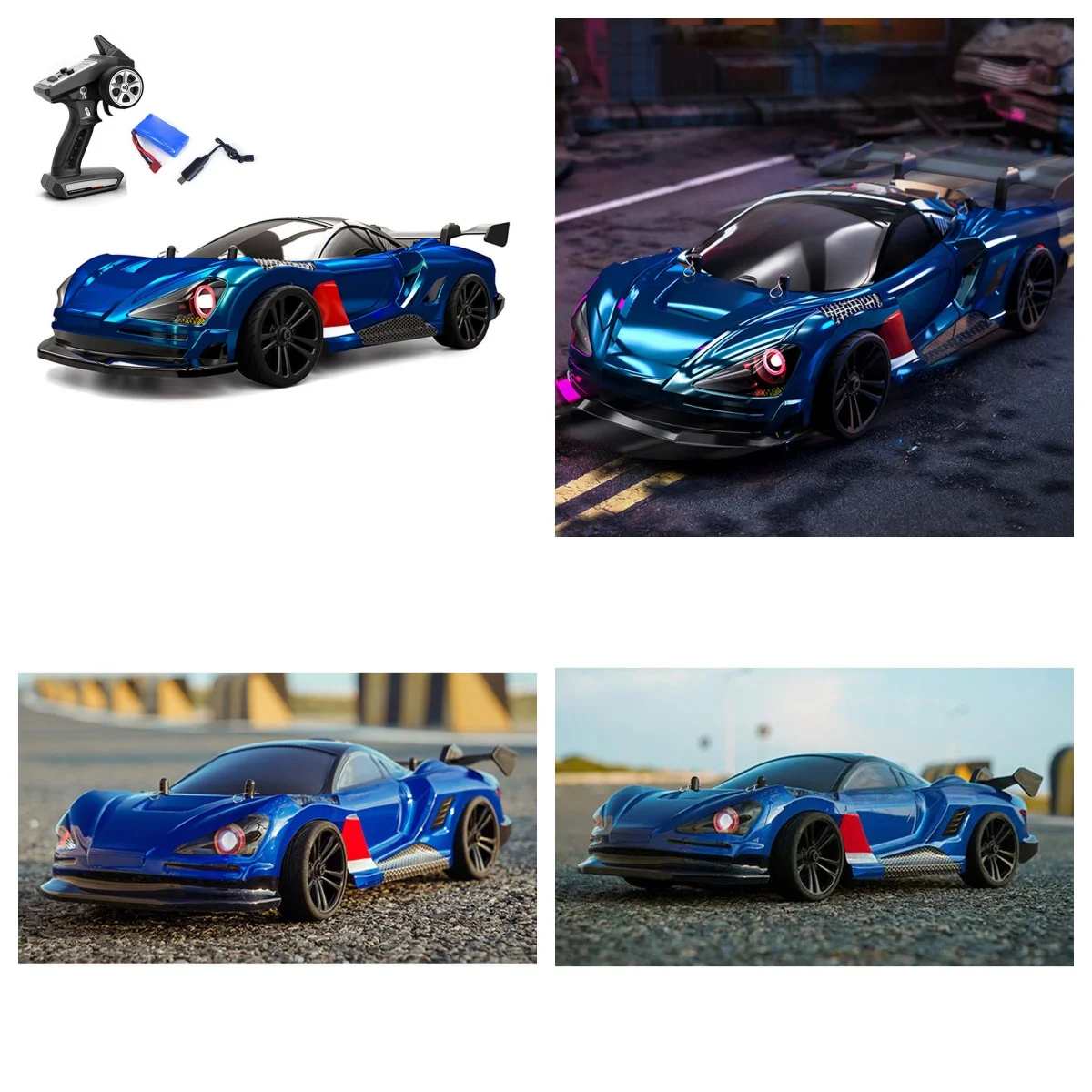 

1/16 SCY 16301 4WD RC Drift Car Seven Modes Light System RC390 Brushed Motor Electric Vehicle Model for Drifting Enthusiasts
