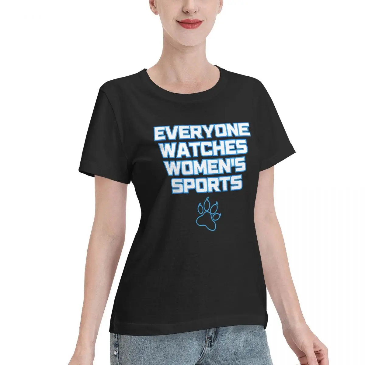 Quick Dispatch Everyone Watches Women S Sports Women's T-shirt Trendy Casual Wear Resistant Top
