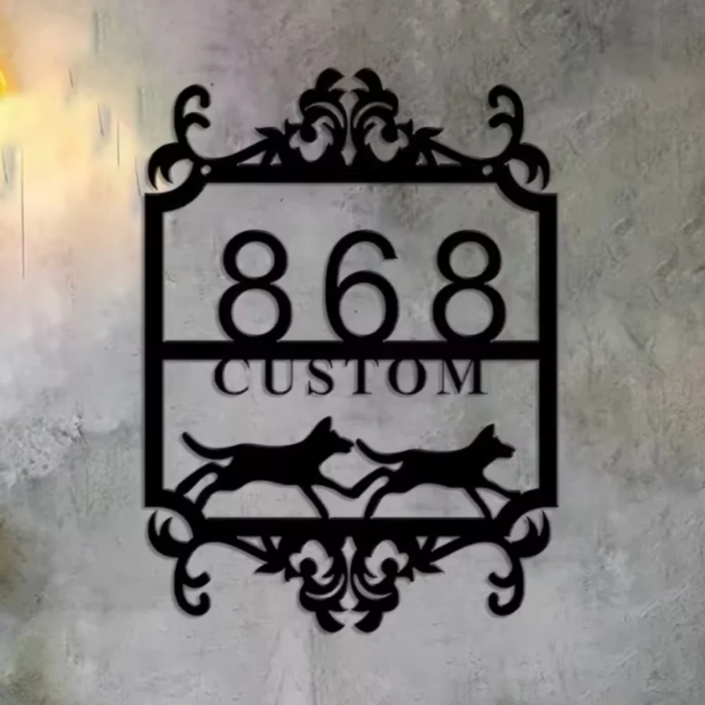 

Personalized Name Sign Decorated with Floral Motifs Custom Metal Wall Art for Home Ideal for Greenhouse and Indoor Decor