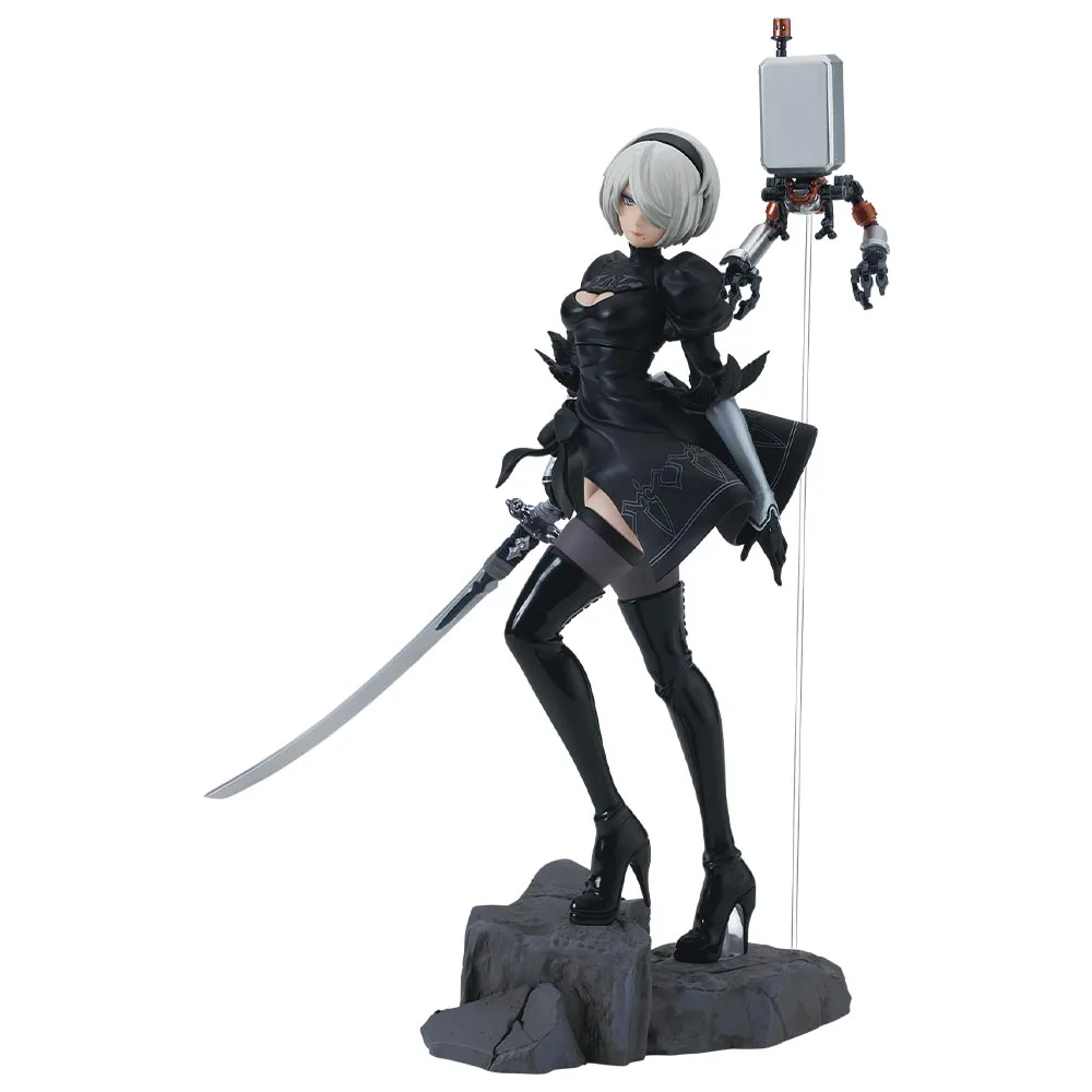 In Stock Original Bandai Ichiban Kuji 2B NieR:Automata Ver1.1 Anime Figure Collectible Model Statuette Decoration Ornament Gift