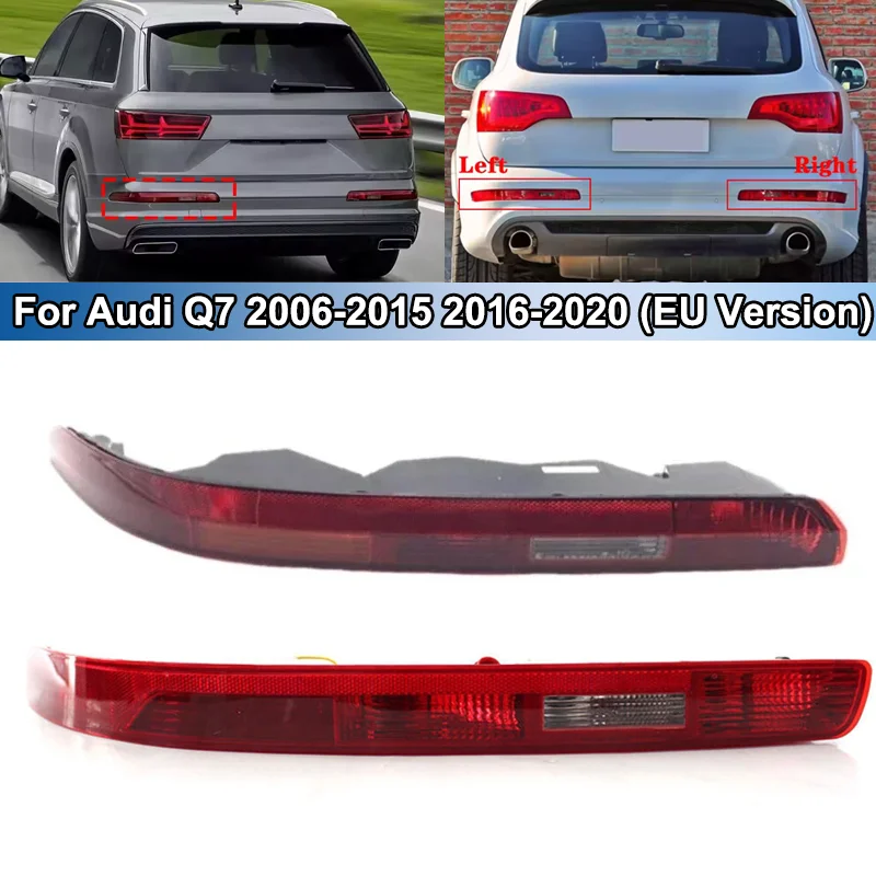 

Car Rear Bumper Reverse Lamp For Audi Q7 2006-2015/2016-2020(EU Version) Taillight Rear Bumper Lamps Light with Harness and Bulb