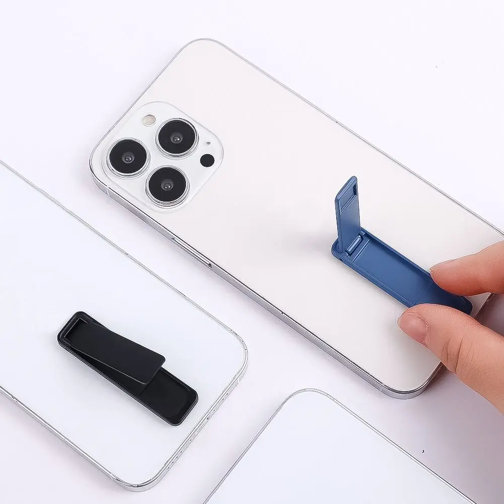 

Portable Metal Mini Card Style Desktop Support Smartphone Support Mobile Phone Holder Folding Phone Bracket Phone Back Sticker