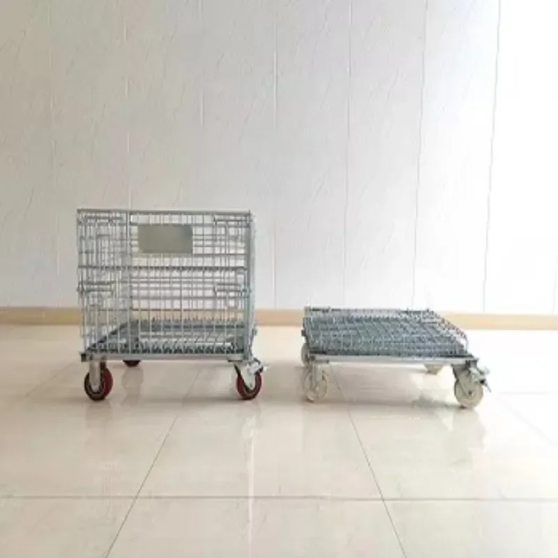 Warehouse logistics can stack wire mesh pallets, wire mesh container transport boxes