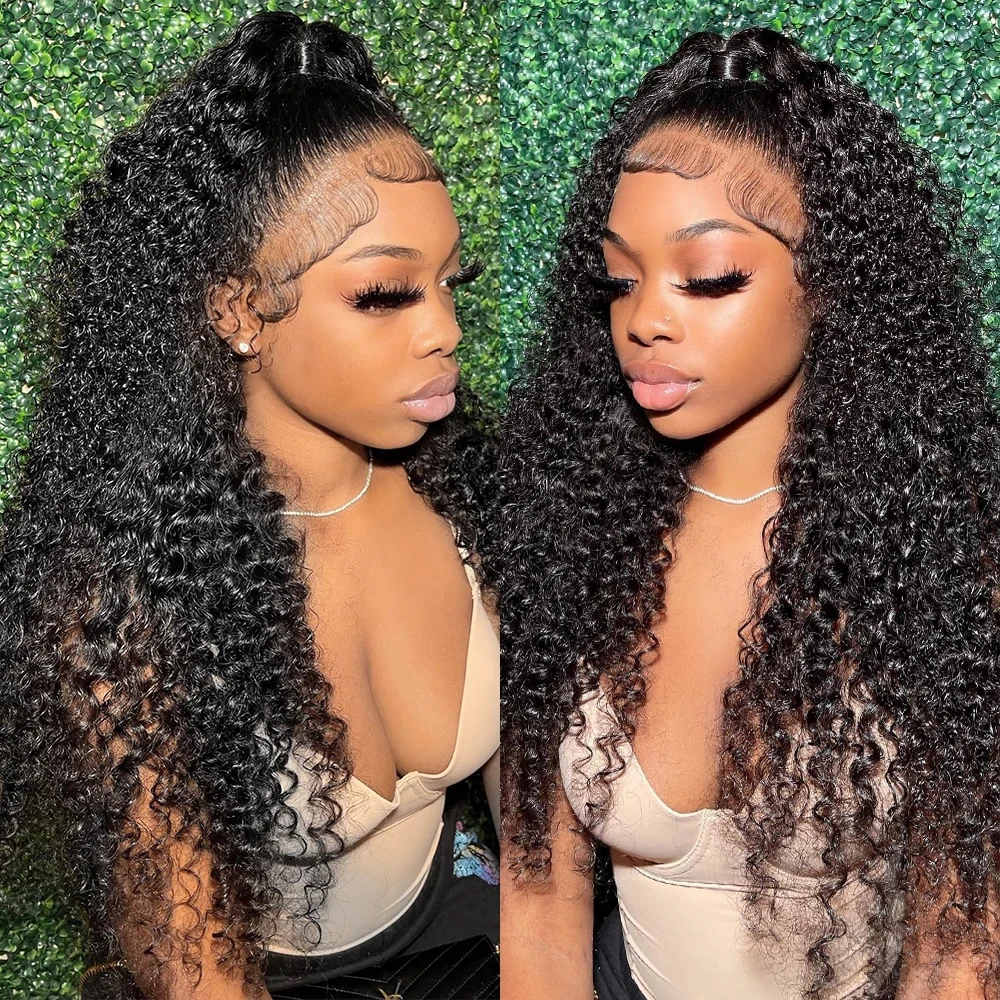 250 Density Ready To Wear Brazilian 30 40 Inch 13x4 Loose Deep Wave Wig13x6 HD Water Curly Glueless Lace Frontal Human Hair Wig