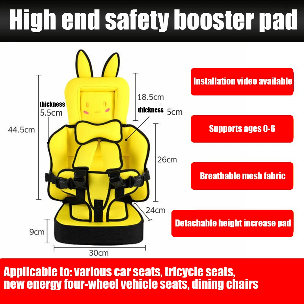 Fotelik dla dziecka dla dzieci bezpieczne siedzenie poduszka podkład na materac niemowlę z wózkami w wieku 6-12 lat na fotel podkładka do wózka na
