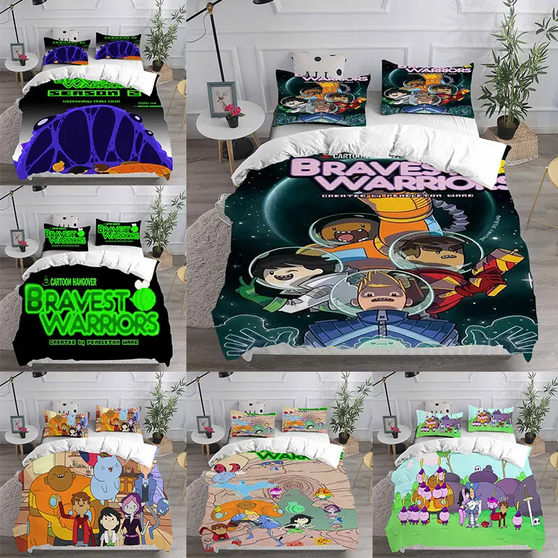 Bravest Warriors Bedding Sets Comforter Quilt Bed Cover Duvet Cover Pillow Case 2-3 Pieces Sets Bedroom Decoration Home Supplies