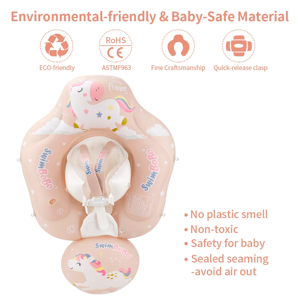 Baby Swimming Float With Inflatable Infant Ring Kids Pool Accessories Circle Bathing Summer Toys