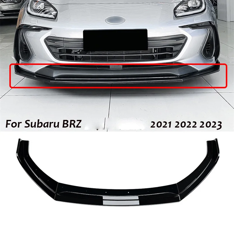 

Для Subaru BRZ 2021 2022 2023 передний бампер подбородок губа спойлер диффузор разветвители комплект фартуков Защитная крышка