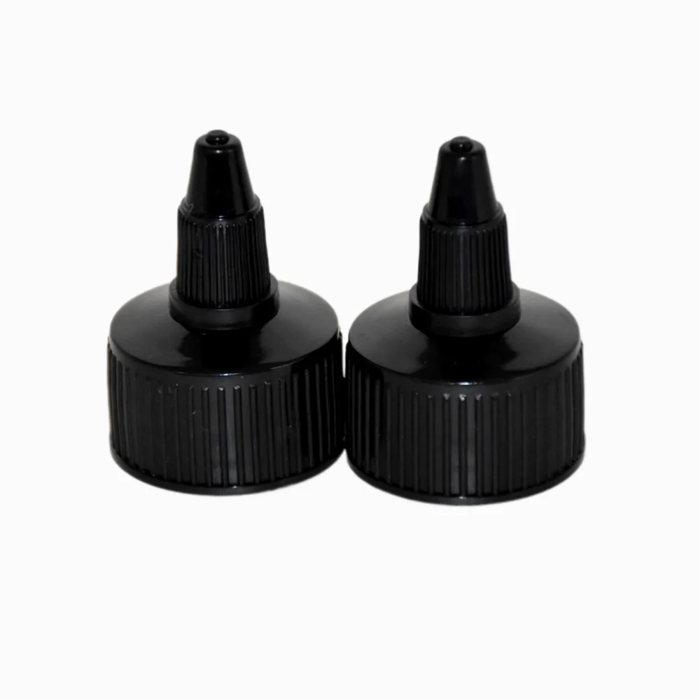 25pcs/lot,Black twist lid,Plastic Bottle Cover,28-410 Twist-off Gel water cover，Caps for Hair Gel Bottle