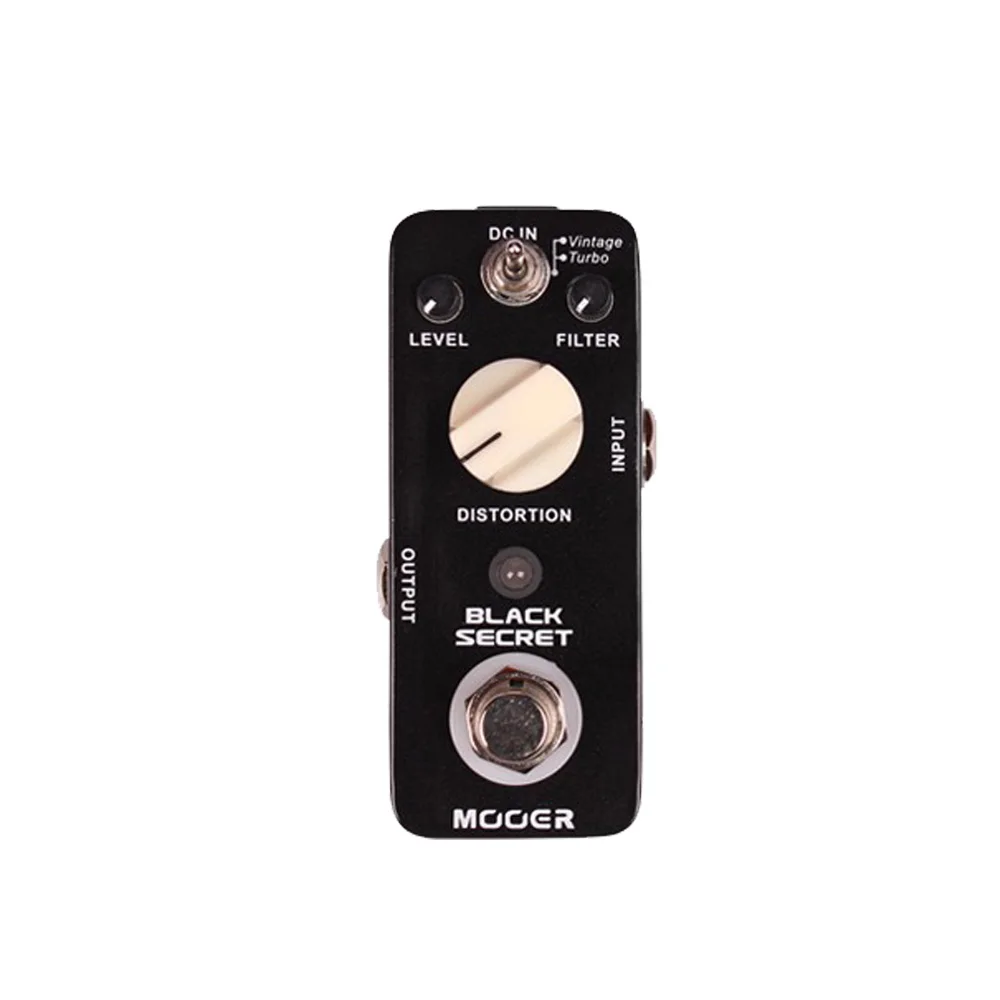 

MOOER Black Secret Distortion Electric Guitar Effect Pedal 2 Working Modes True Bypass Mini Pedal Guitar Parts & Accessories