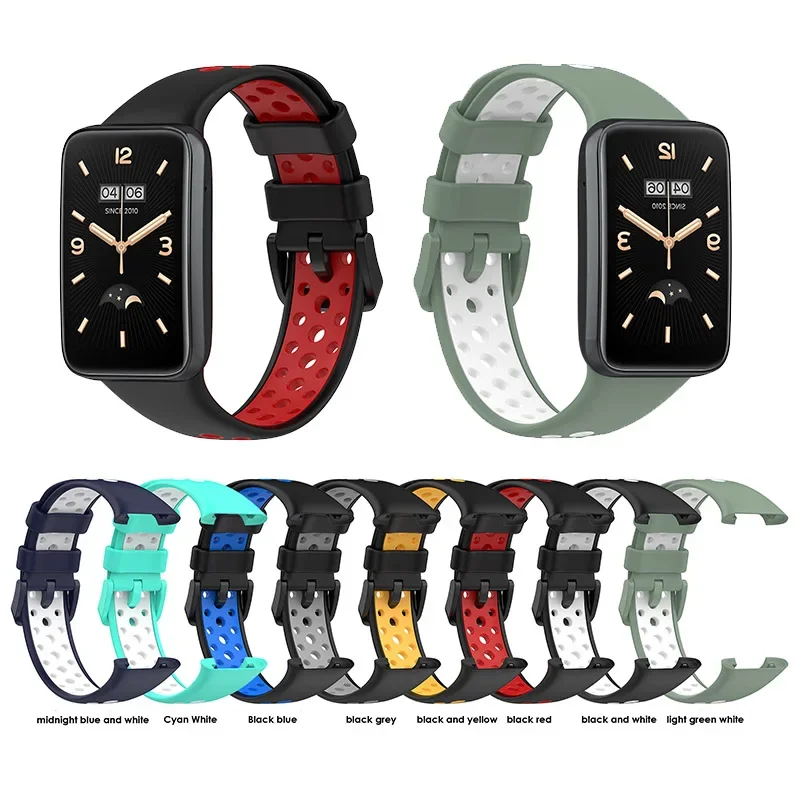 

Sport Strap For Xiaomi Band 7 Pro Smart Replacement Wrist Bracelet For Xioami Mi Band 7 Pro Soft Rubber Watch Correa