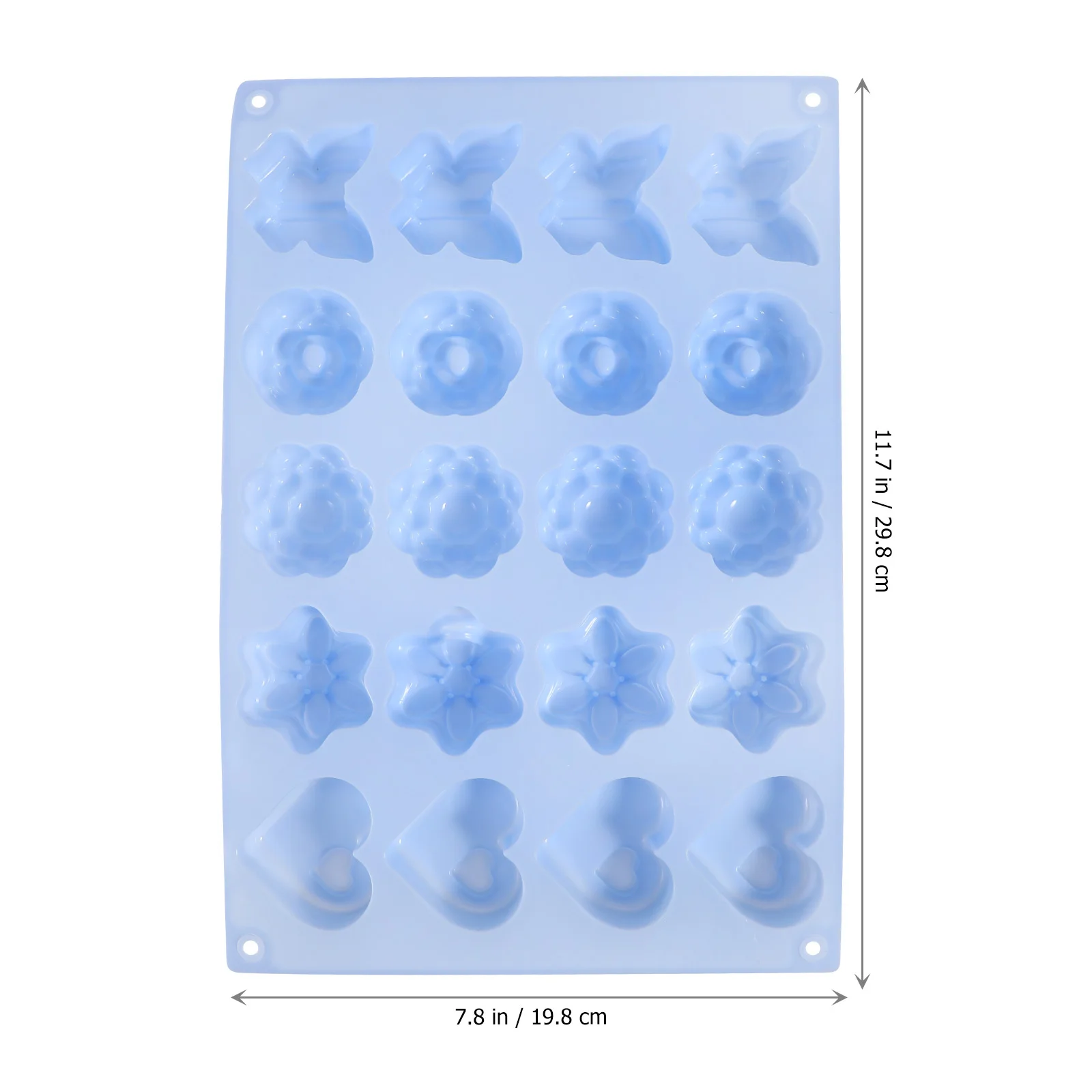 

Small Silicone Mold Cake Mould Adjustable Molds for Baking Shapes Silica Gel Heart