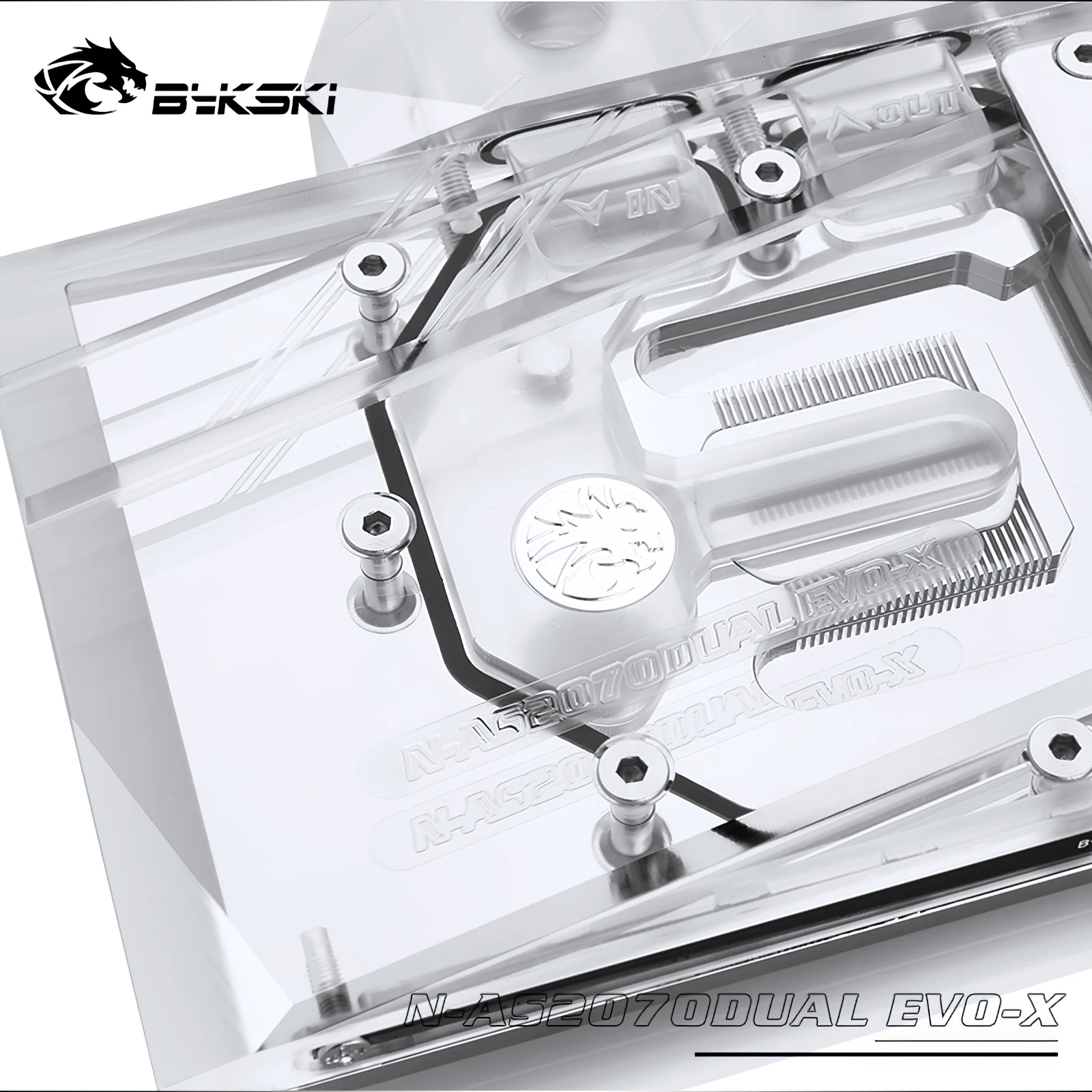 Imagem -04 - Bloco Bykski Gpu para Asus Rtx2070 2060 Dual Evo N-as2070dual