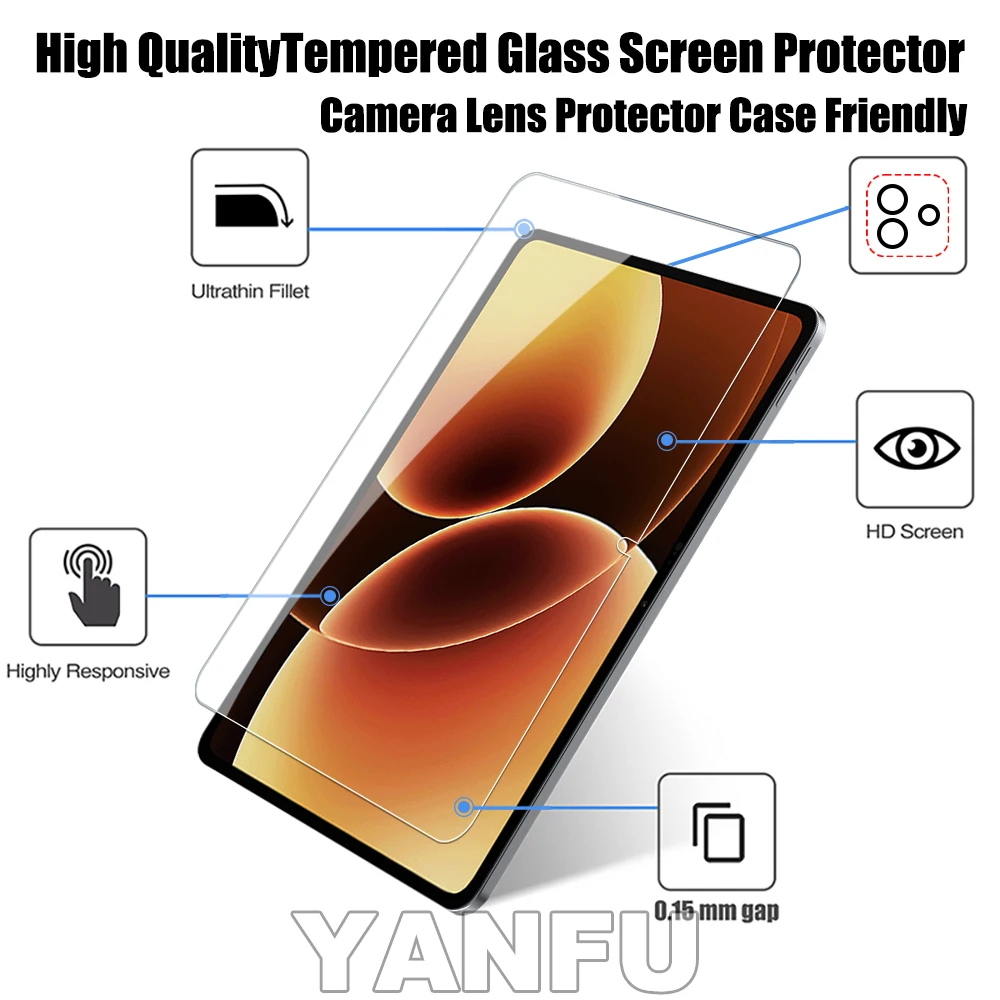 2pcs For Xiaomi Pad 8 Pro 11.2 Screen Protector Tempered Glass For Mi Pad 8 Pro 2026 Protective Film Accessories