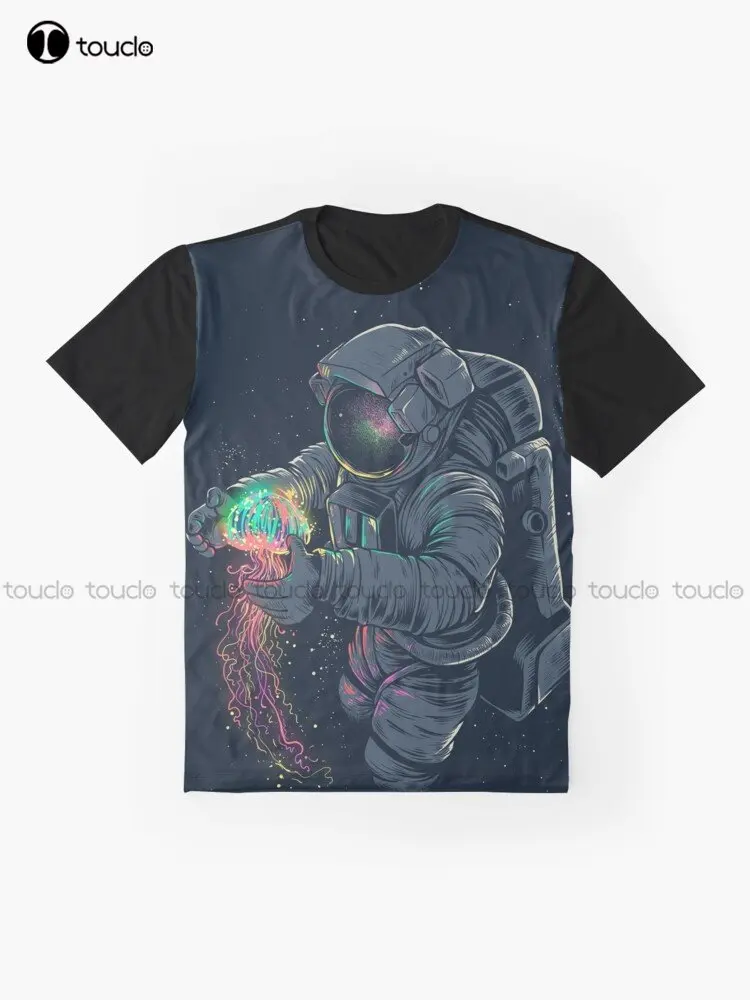 Camiseta con estampado de astronauta para niñas, bonita Camiseta con estampado Digital, regalo de Navidad, Xxs-5Xl Popular