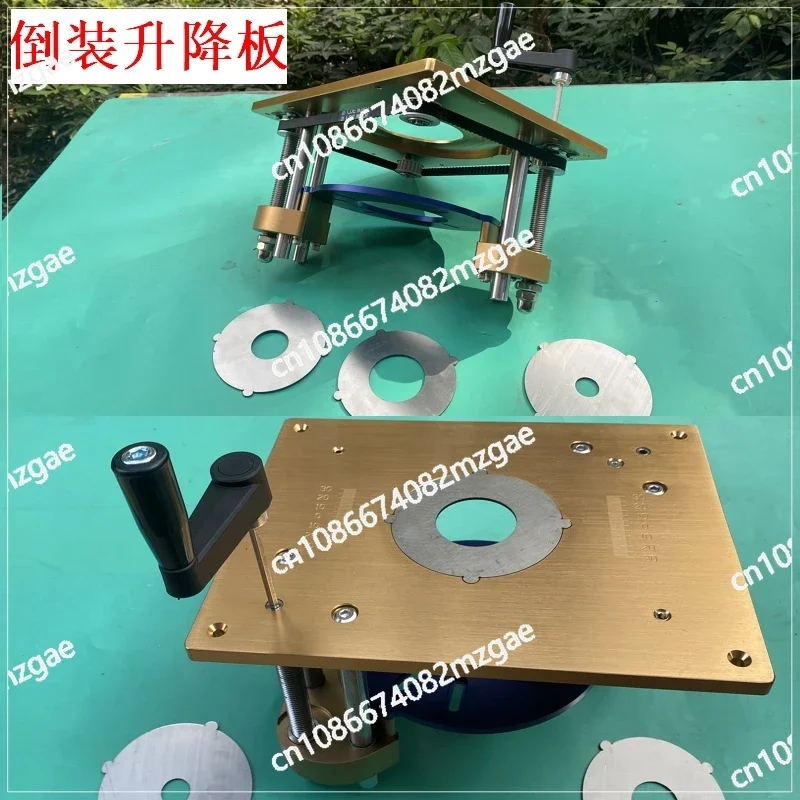 Flip Board Lifting Platform Synchronous Lifting Platform Solid Wood Furniture Trimming and Slotting Worker