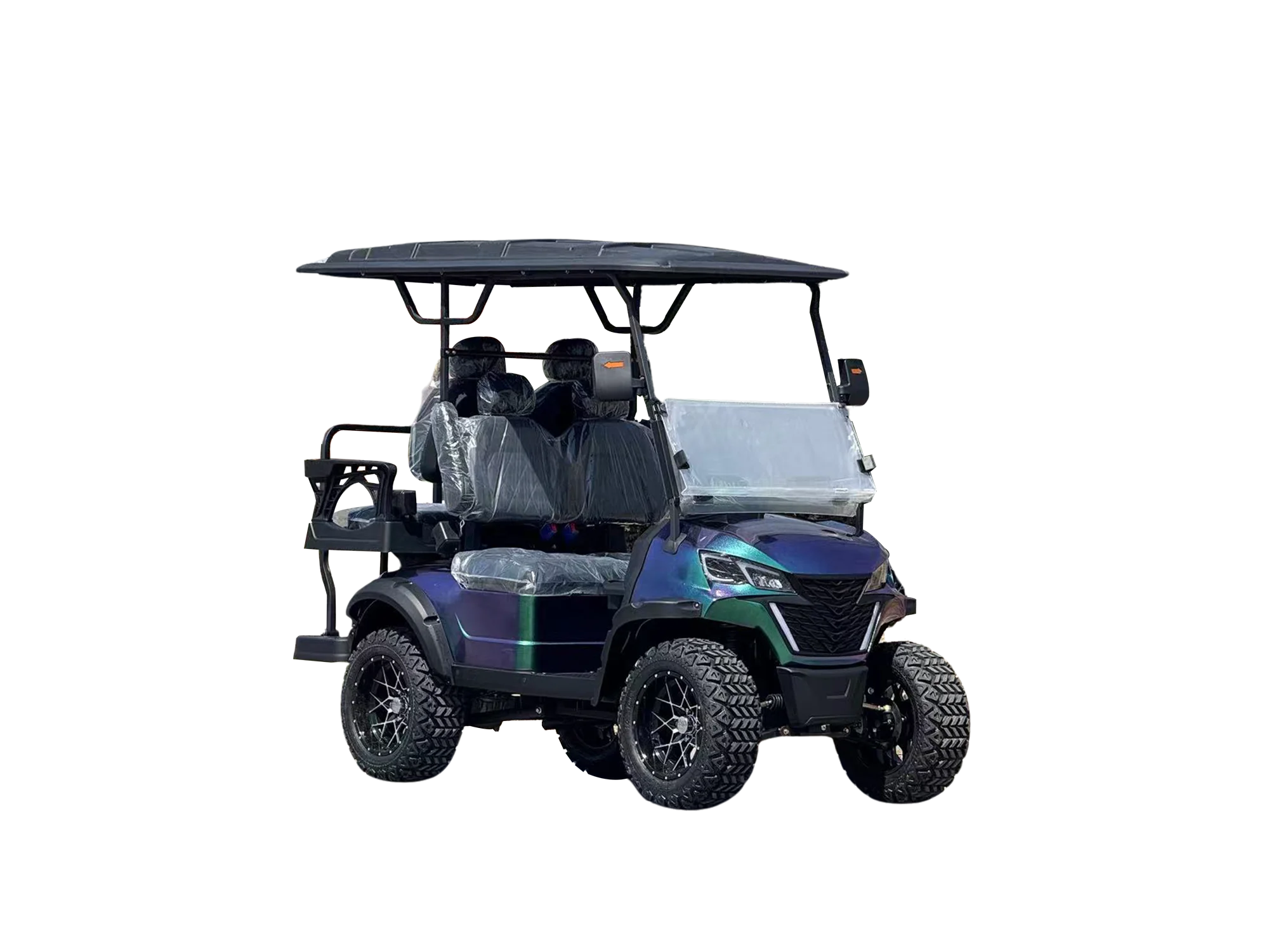 سيارة نادي فاخرة سيارة جولف كهربائية سريعة 6 مقاعد 4 عجلات عربة جولف كهربائية للنادي #6