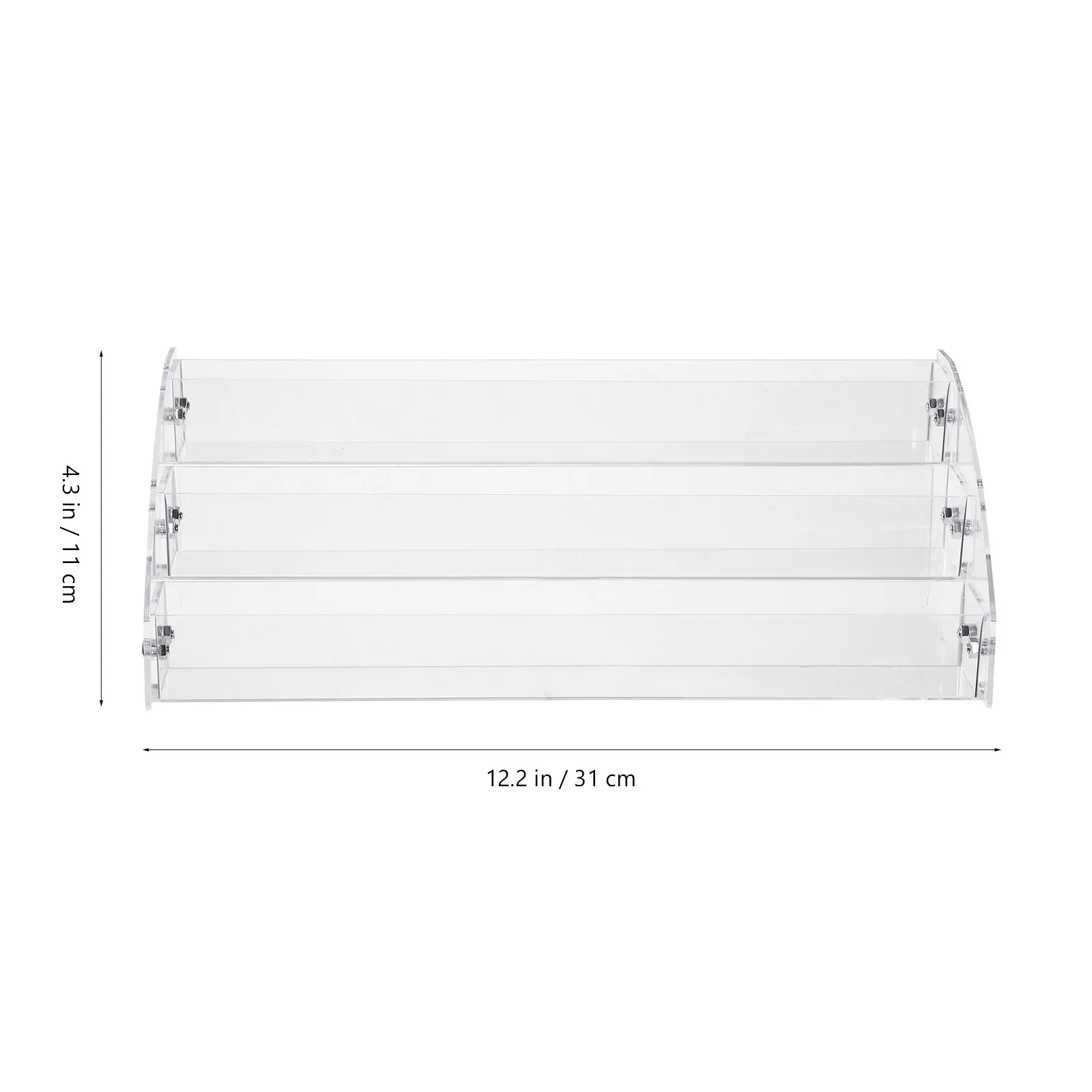 2Pcs Clear Multi-Layer Nail Polish Organizer Display Rack for Nail Art Tools Essential Oil Bottles Lip Gloss Lipsticks Cotton