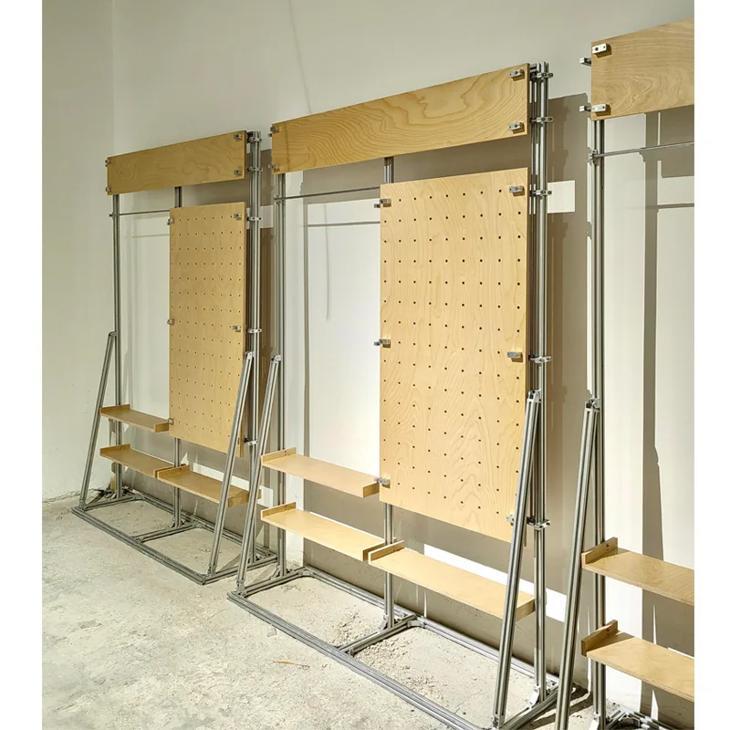 Display cabinet container can be designed DIY aluminum profile bracket marine plate color multi-layer floor
