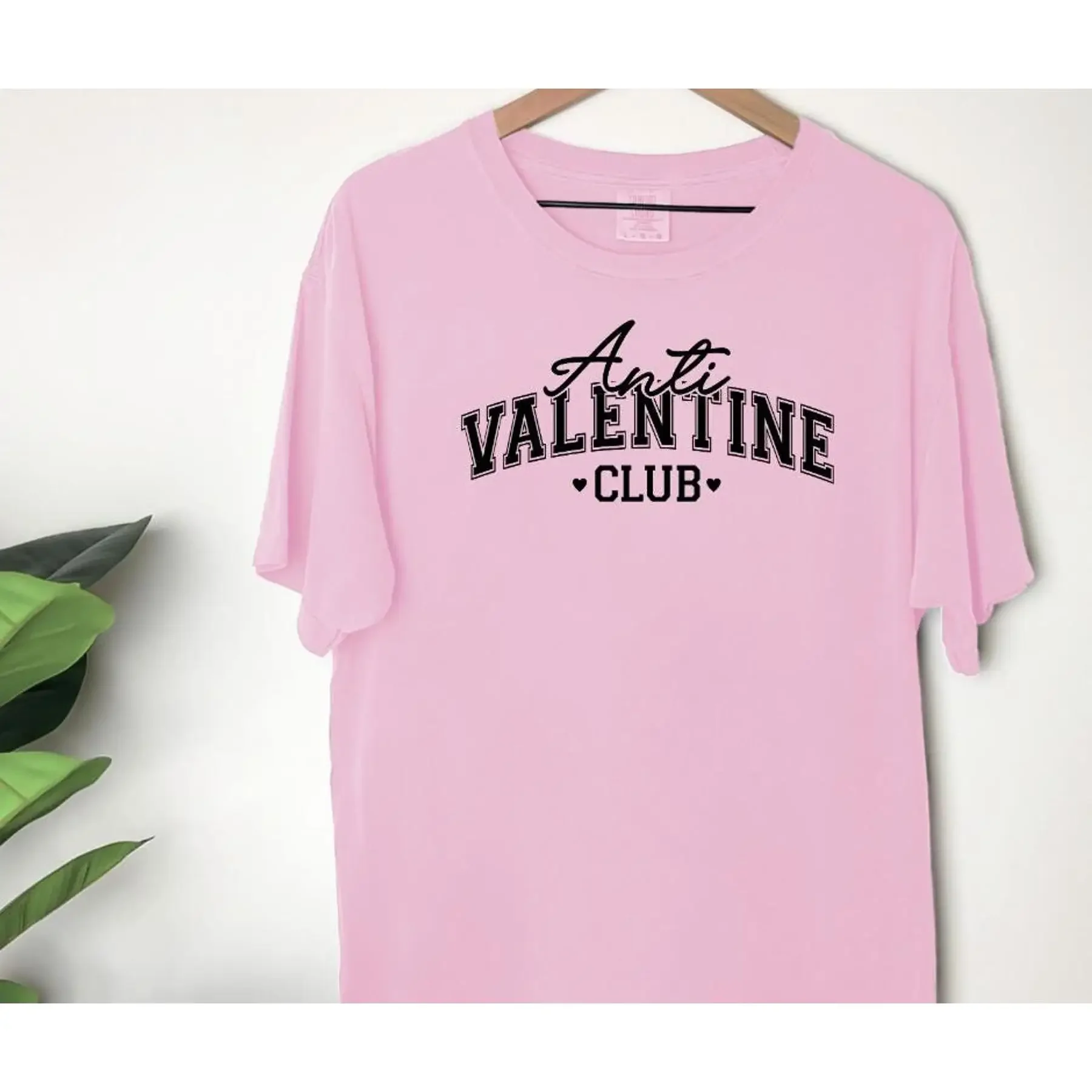 

Comfort Colors T Shirt Anti Valentines Club Simple Minimal Quote Day Galentines 50 Super Soft 020