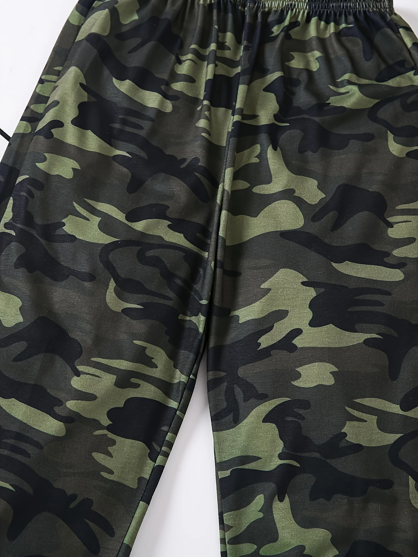 Spring/summer new casual cool girls pattern print spring/autumn casual camouflage elastic leg pants