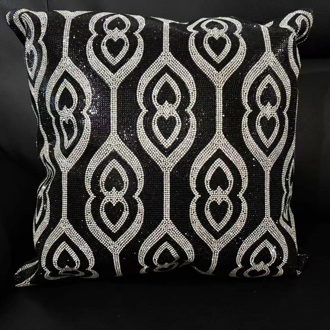 40*40cm Crystal Rhinestone Luxury Pillow Case Multi-color Ins Dutch Cushion Cover For SofaVelvet Luxury Pillow cover