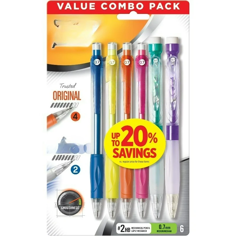 

Набор механических карандашей, 0,7 мм, 6 штук