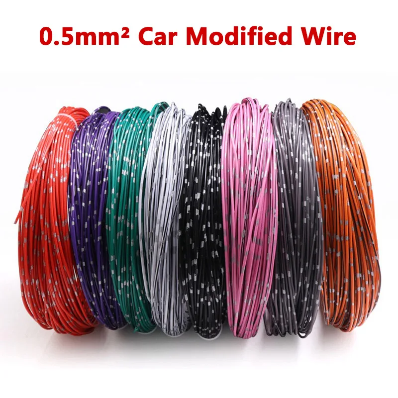 

10M/5M/1M 0.5mm2 Car Modified Wire AVSS Insulated Line Oxygen-free Pure Copper Low-Voltage Power Wiring Harness For Vehicles