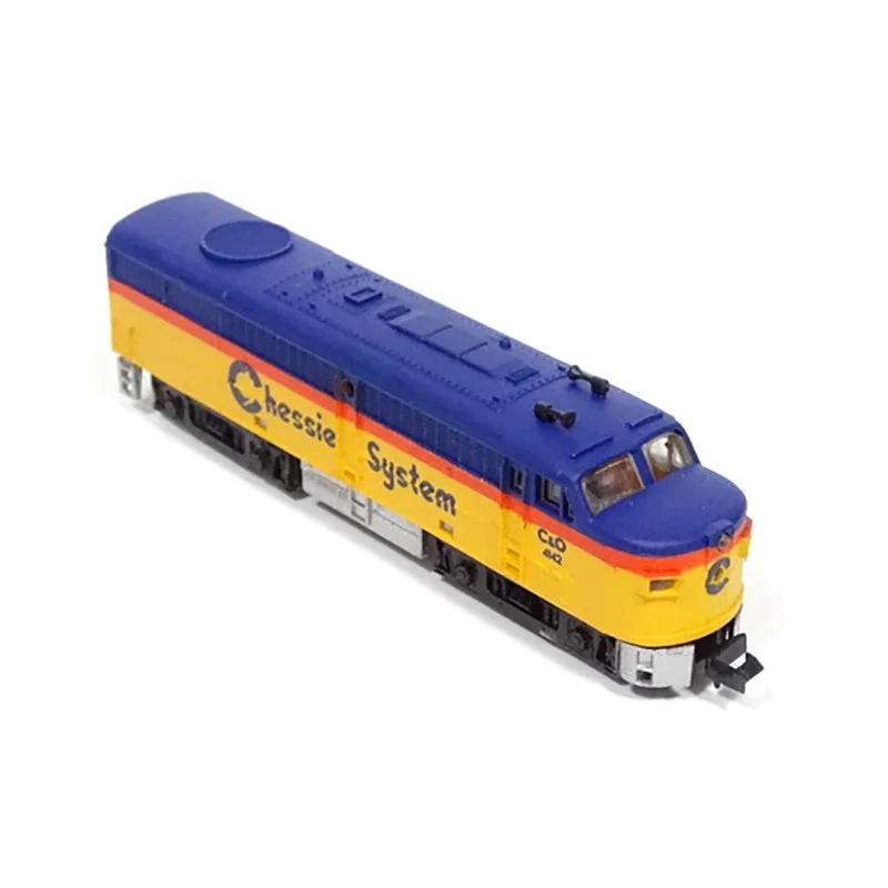 Diecast N Scale 1/160 America Dog Head Train Model NO Power Have Light Adult Classic Collection Static Display Boy Toy Gift