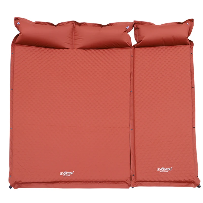 2 + 1 Personen Dikke 5Cm Automatische Zelf-Opblaasbare Matras Kussen Tent Camping Mat Comfortabel Bed Verwarming lunch Rest Toeristische