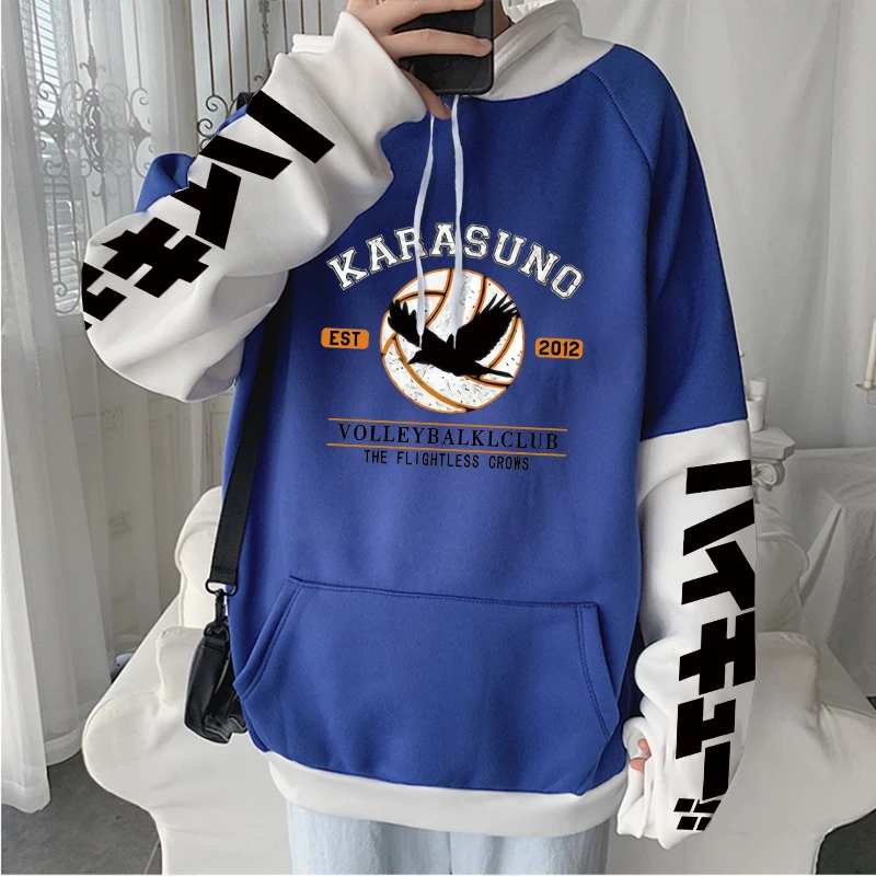 Japan Anime Haikyuu Funny Yu Nishinoya\\Hinata Shoyo Print Women Sweatshirt Cartoon Karasuo Volleyball Club Graphic Winter Hoodie