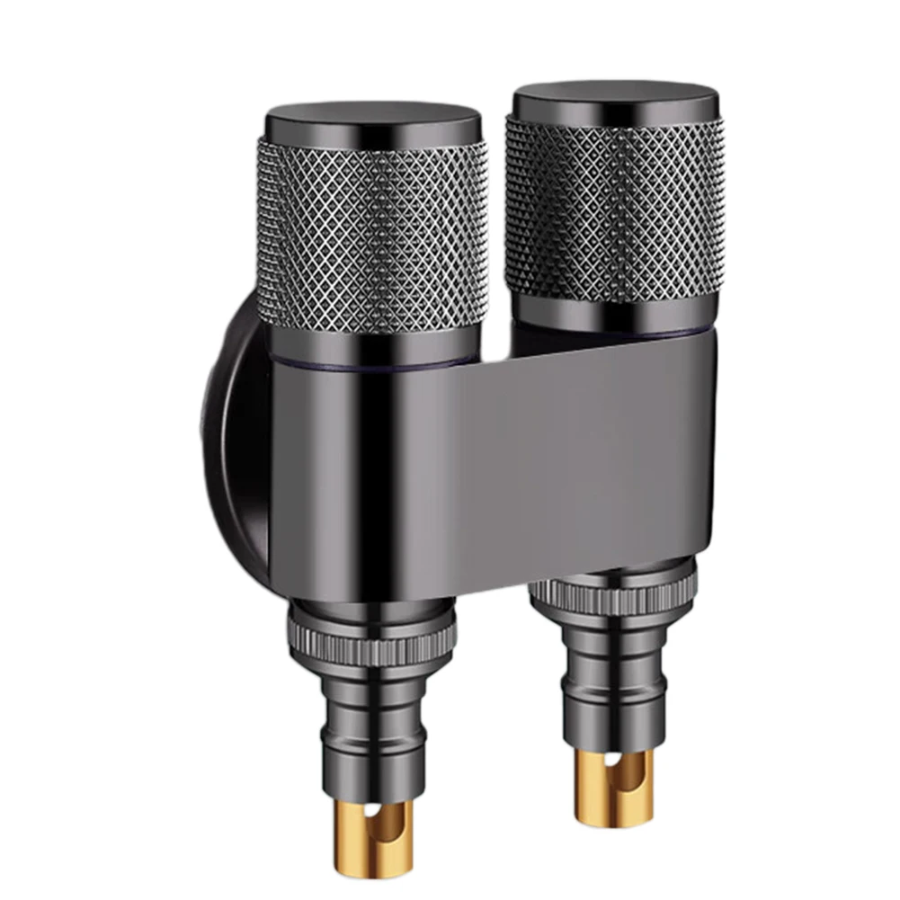1pcs G1/2 Double Control Angle Valve Bathroom Toilet Washing Machine 2Way Angle Valve Alloy 10*6*5cm Washing Machine Faucet