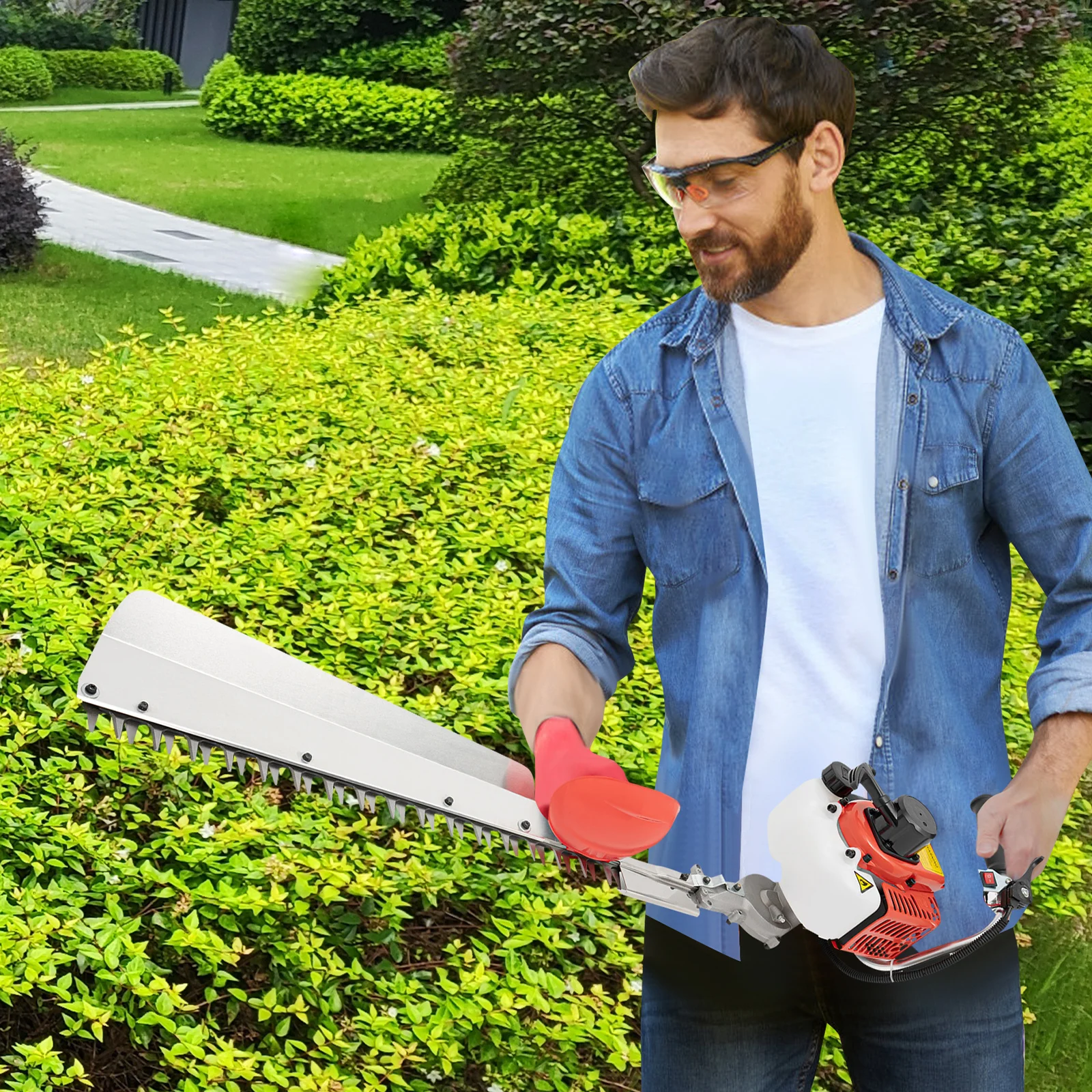 

Hedge Trimmer, Garden Bush Trimmer Tool, Single Edge Hedge Trimmer