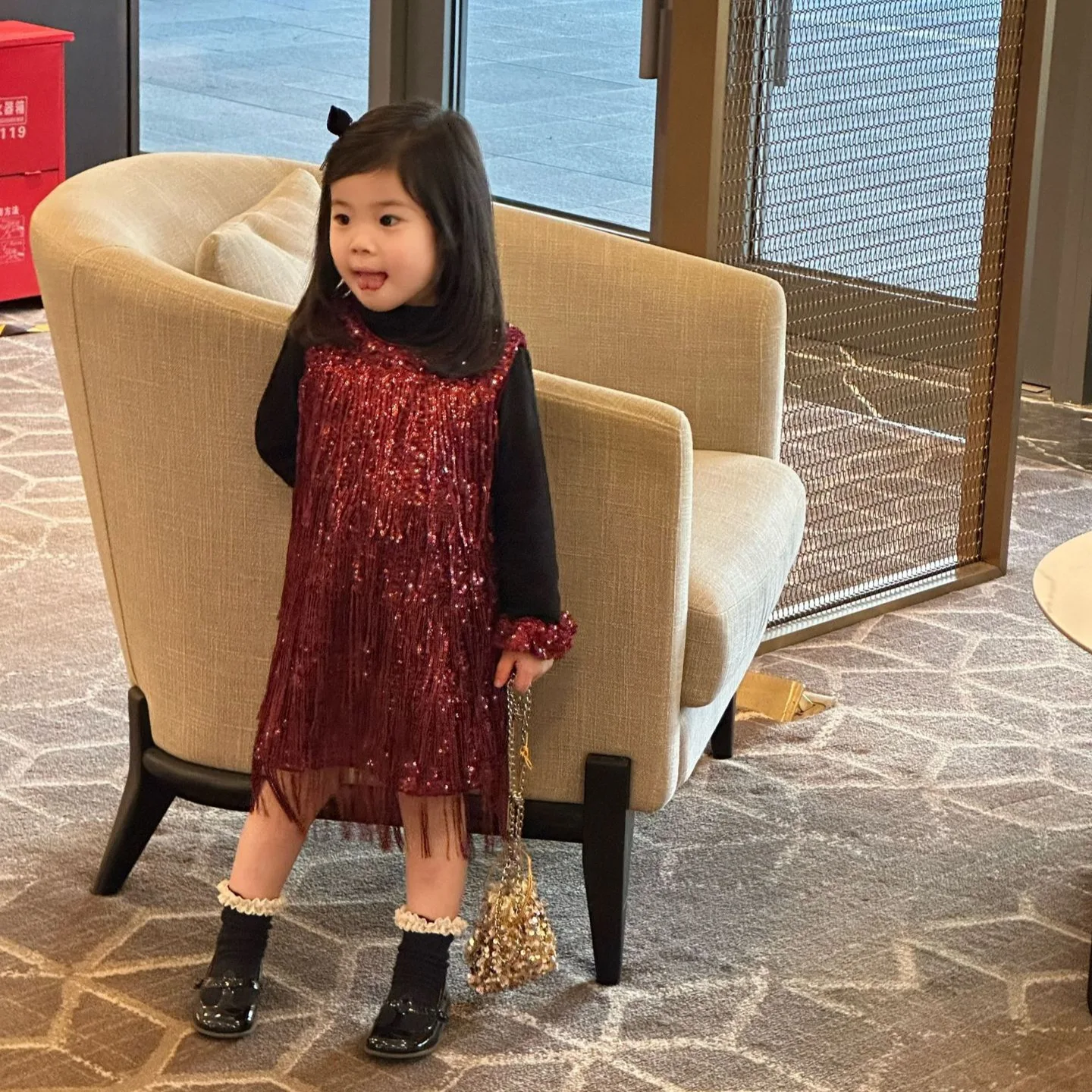 

Зимняя новая детская одежда 2025 года, новогодняя жилетка с кисточками для девочек, юбка на день рождения, юбка принцессы