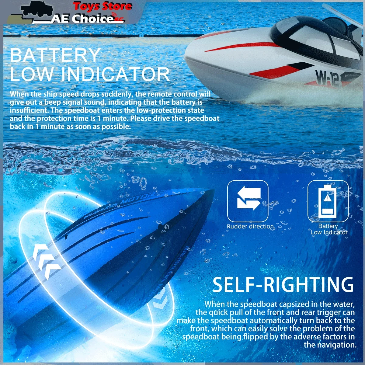 Wltoys RCボート wl912A wl916 2.4G RC高速ボート 35km/h 55km/h リモートコントロール 低バッテリーアラーム 電動玩具 男の子向けギフト