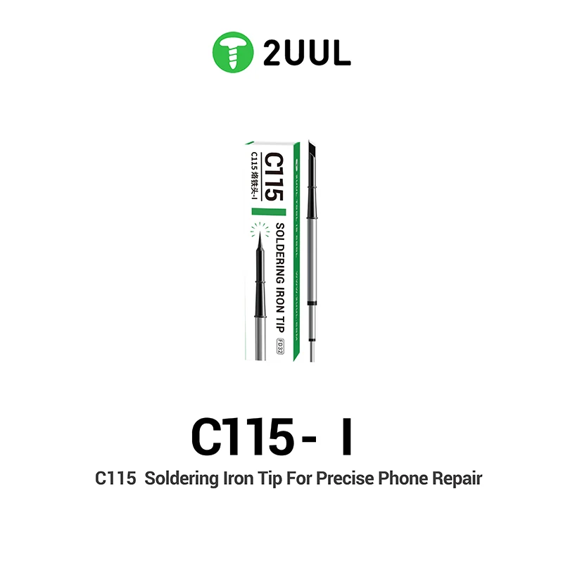 2UUL C115-I/S/K Soldering Iron Tip Precision Rapid Heating Core for SUGUN GVM T115 C115 Solder Station Welding Replace Tips