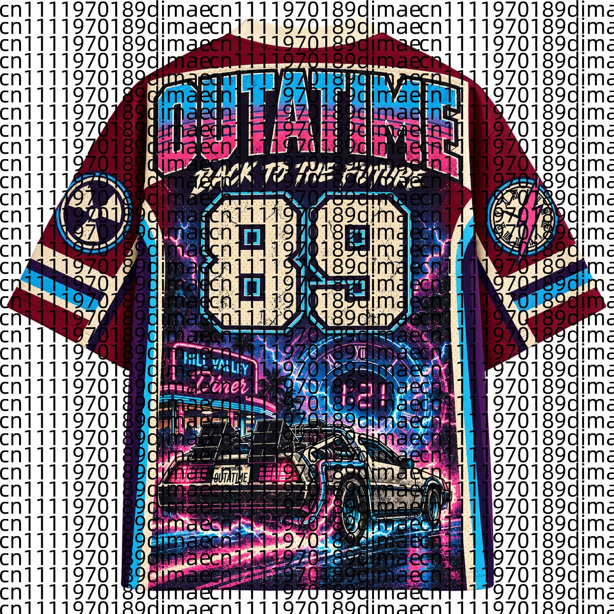 Retro Street Fashion Woven Casual Jersey Shirt Men Women Universal Quick Drying Breathable T-shirt Cowardly Children's T-shirt