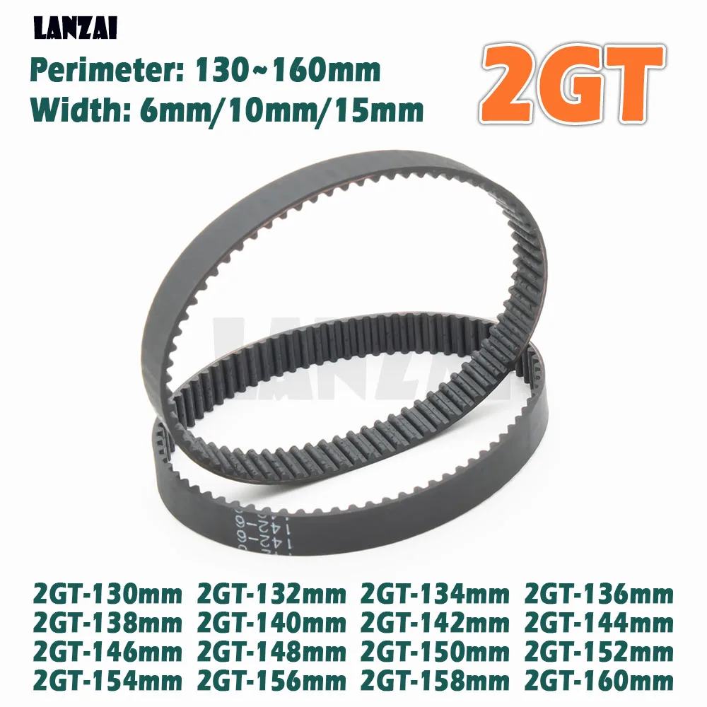 المطاط مؤقت اشتعال حلقة مغلقة 2GT 130 132 134 136 138 140 142 144 146 148 150 152 154 158 160 مللي متر ثلاثية الأبعاد محرك الطابعة نقل #4
