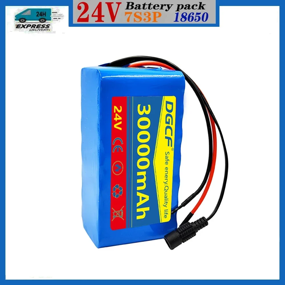 2024 High performance 7S3P100000mAh18650 lithium Battery Pack, 24V Rechargeable Battery, used for wheelchair Batteries+Charger