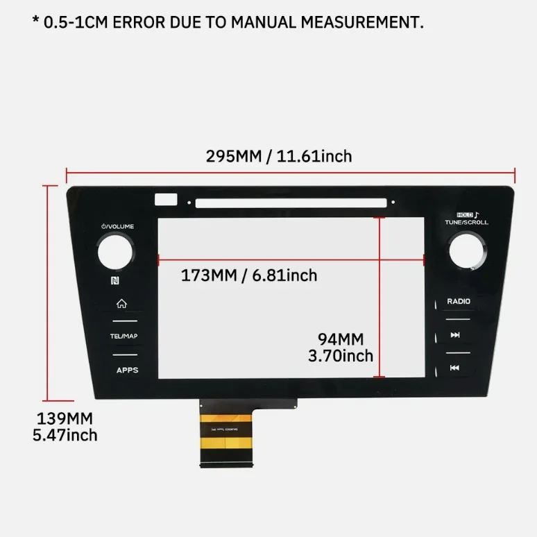 For Subaru Legacy Outback 2018 2019 Car Radio 86471-AL65A 86431-AL66A 86471-AL68A 8.0Inch Touch Screen Digitizer Replacement