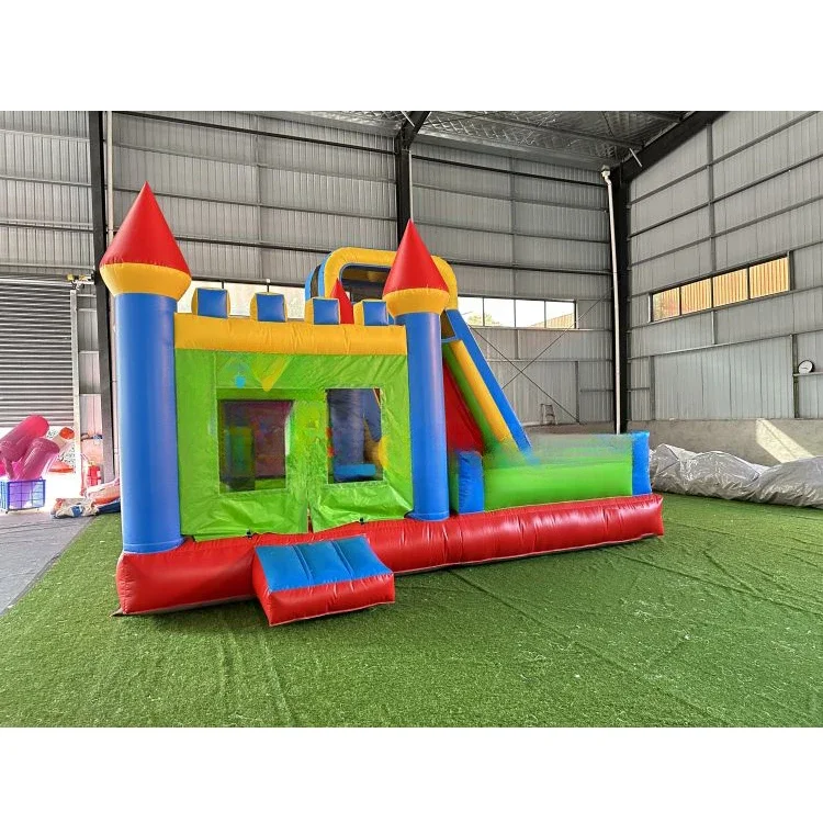 PVC Inflatable Combo Moonwalk Bounce House Bouncy Castle with Slide