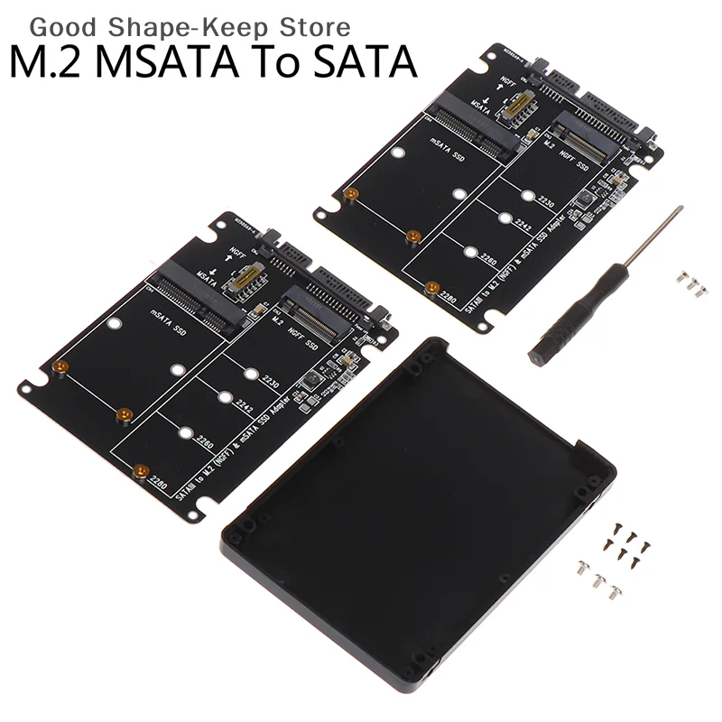 NGFF to SATA 3 External HDD Enclosure - MSATA SSD M.2 SATA Protocol Adapter Board for Easy Data Transfer and Storage