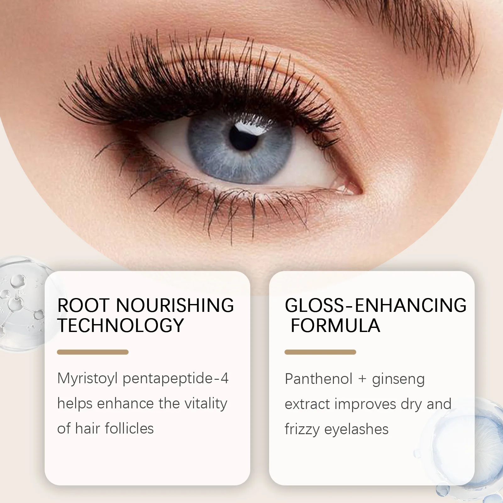 Serum na porost rzęs Odżywcze serum do rzęs Wzmacniacz brwi Naturalny wzmacniacz rzęs wydłużający i zagęszczający Dłuższe, gętsze rzęsy Urocze kosmetyki do oczu