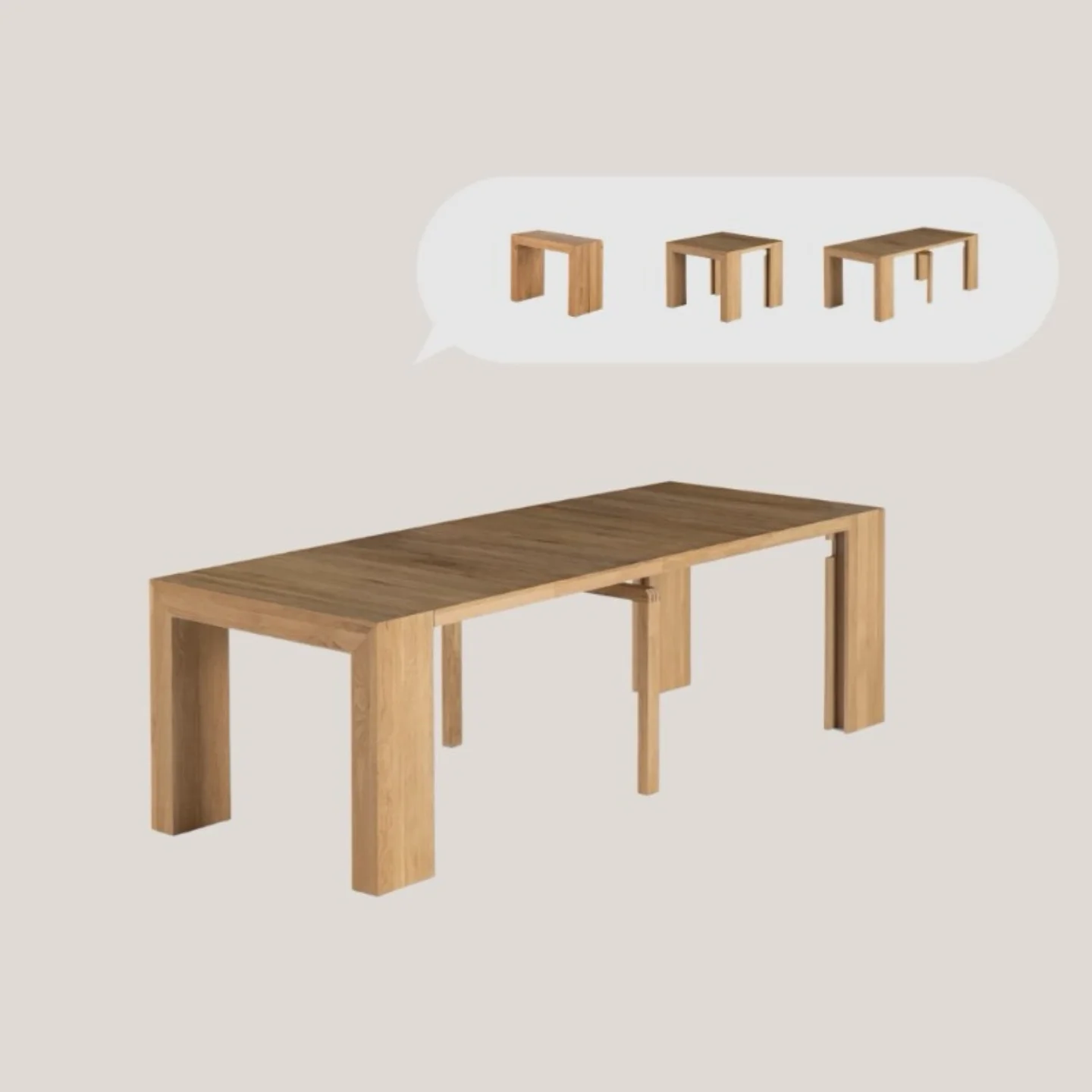 /Dining Table Set Expanded To 6/10/14 Seater For 3 Meters /Modern Design Customize Size Optional Colors